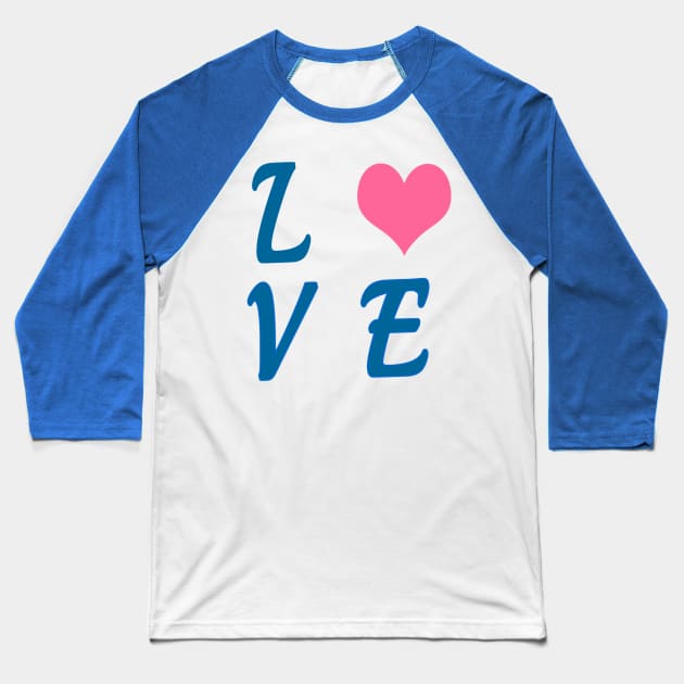 I Love you Baseball T-Shirt by Shop Ovov